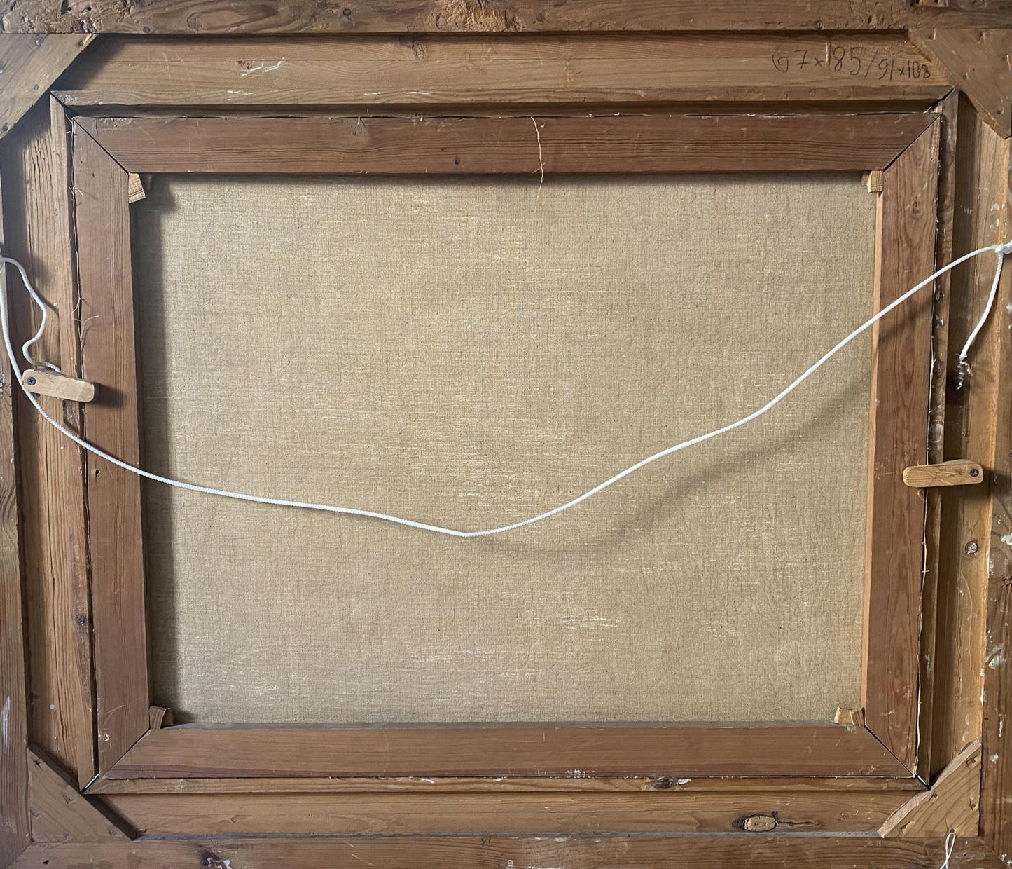 Oil painting House near the river European artist