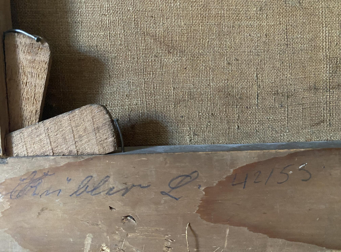 Oil painting Horses in the stall European artist