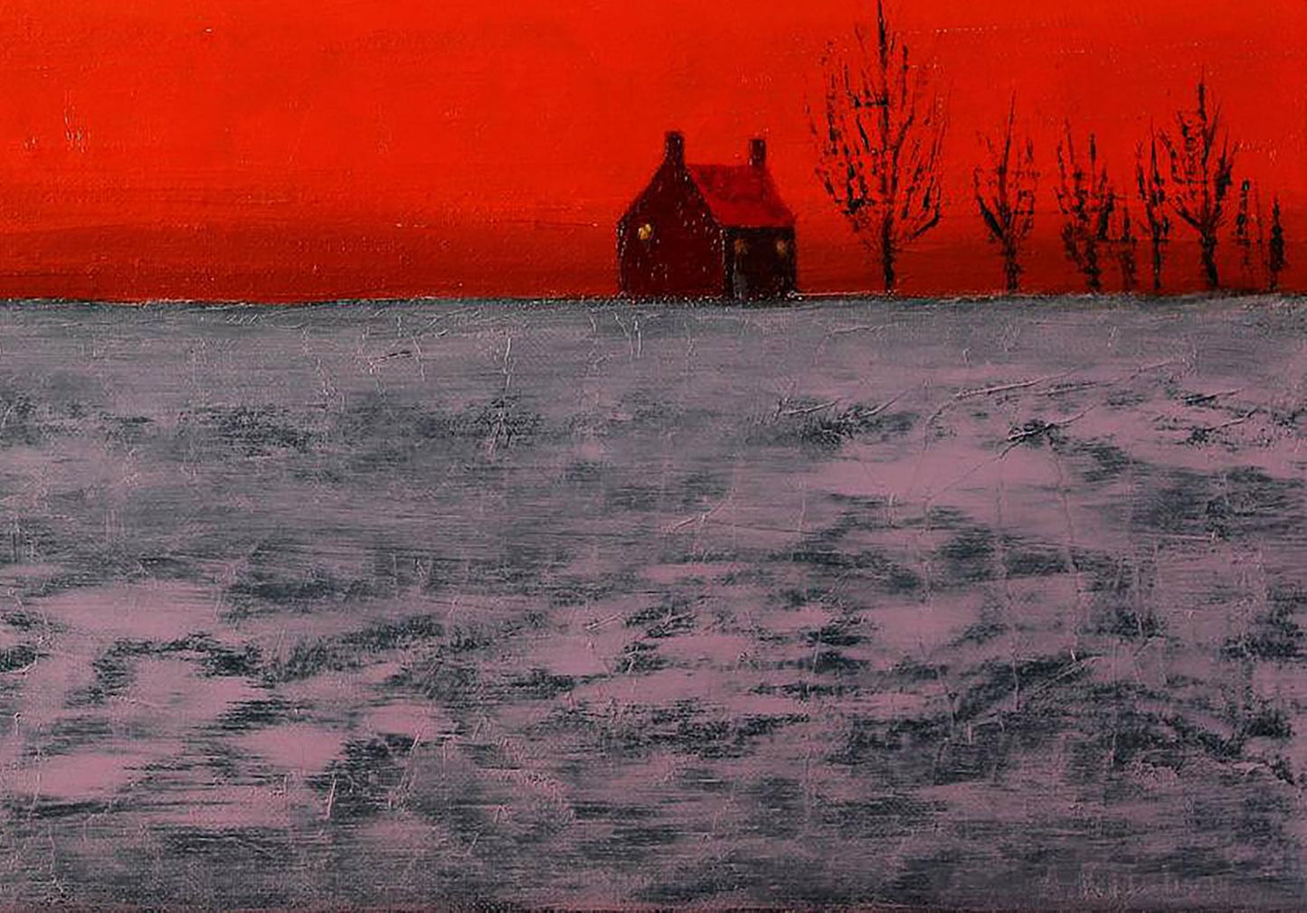 Oil painting House in the steppe Andriy Klishyn