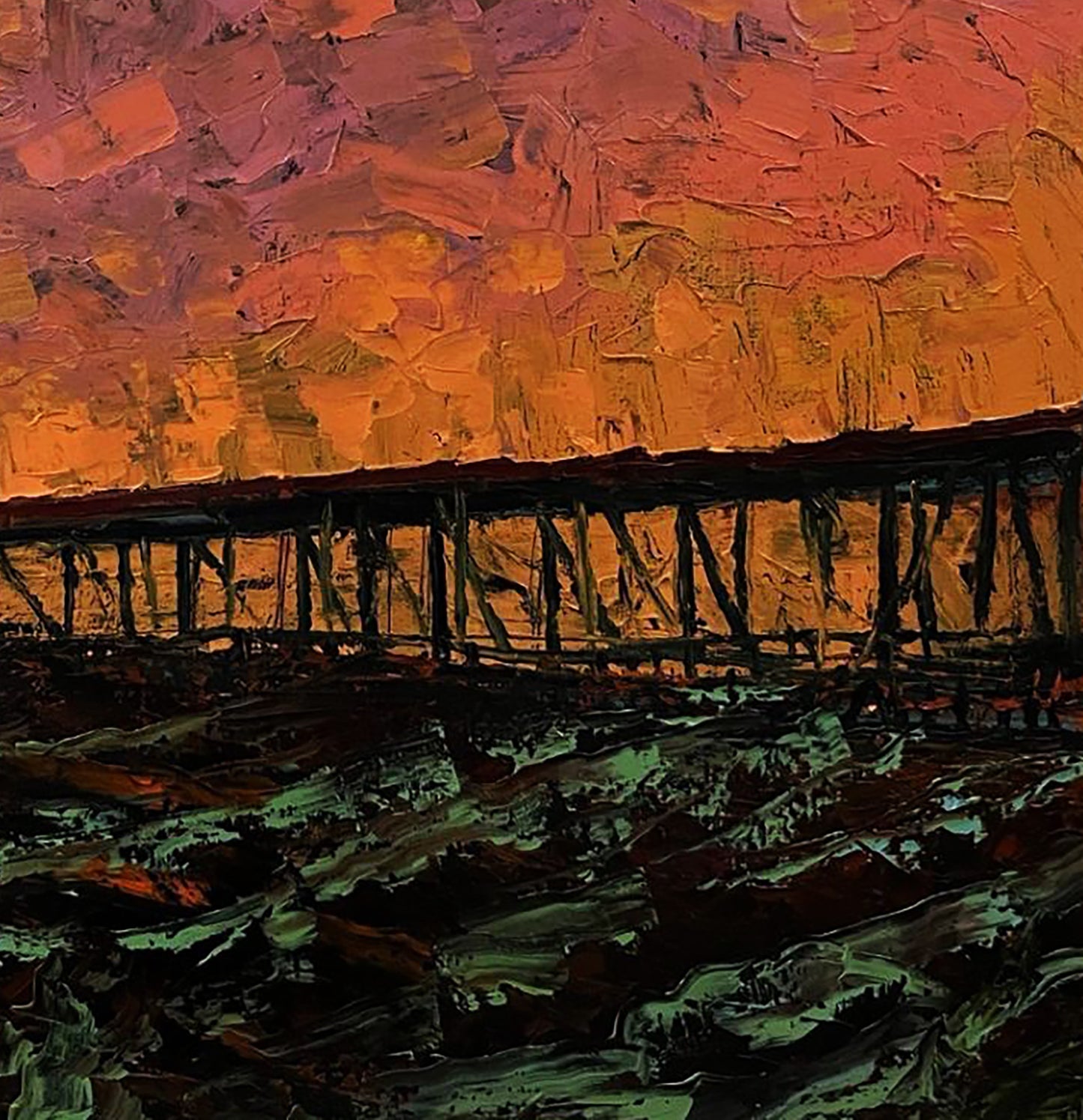 Oil painting Landscape expressionism Serhiy Kovalev Buy