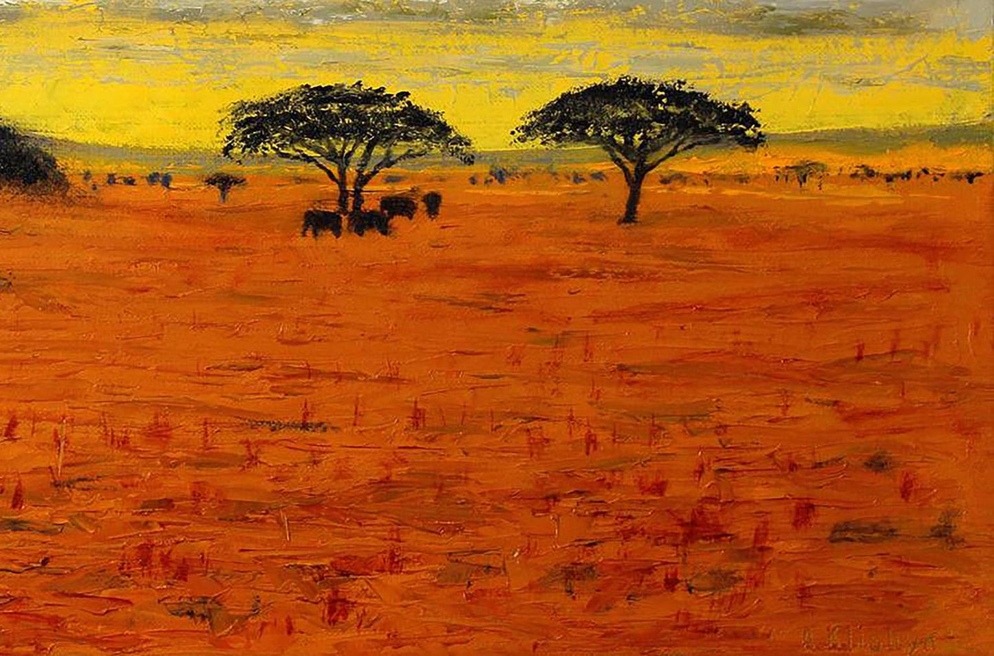 Oil painting Savannah Andriy Klishyn