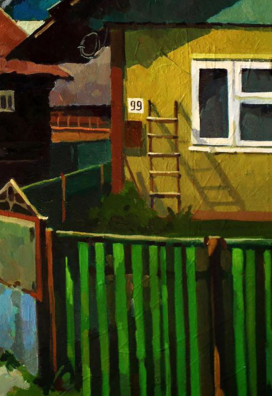 Oil painting Village decorations Anastasia Yaroshevich