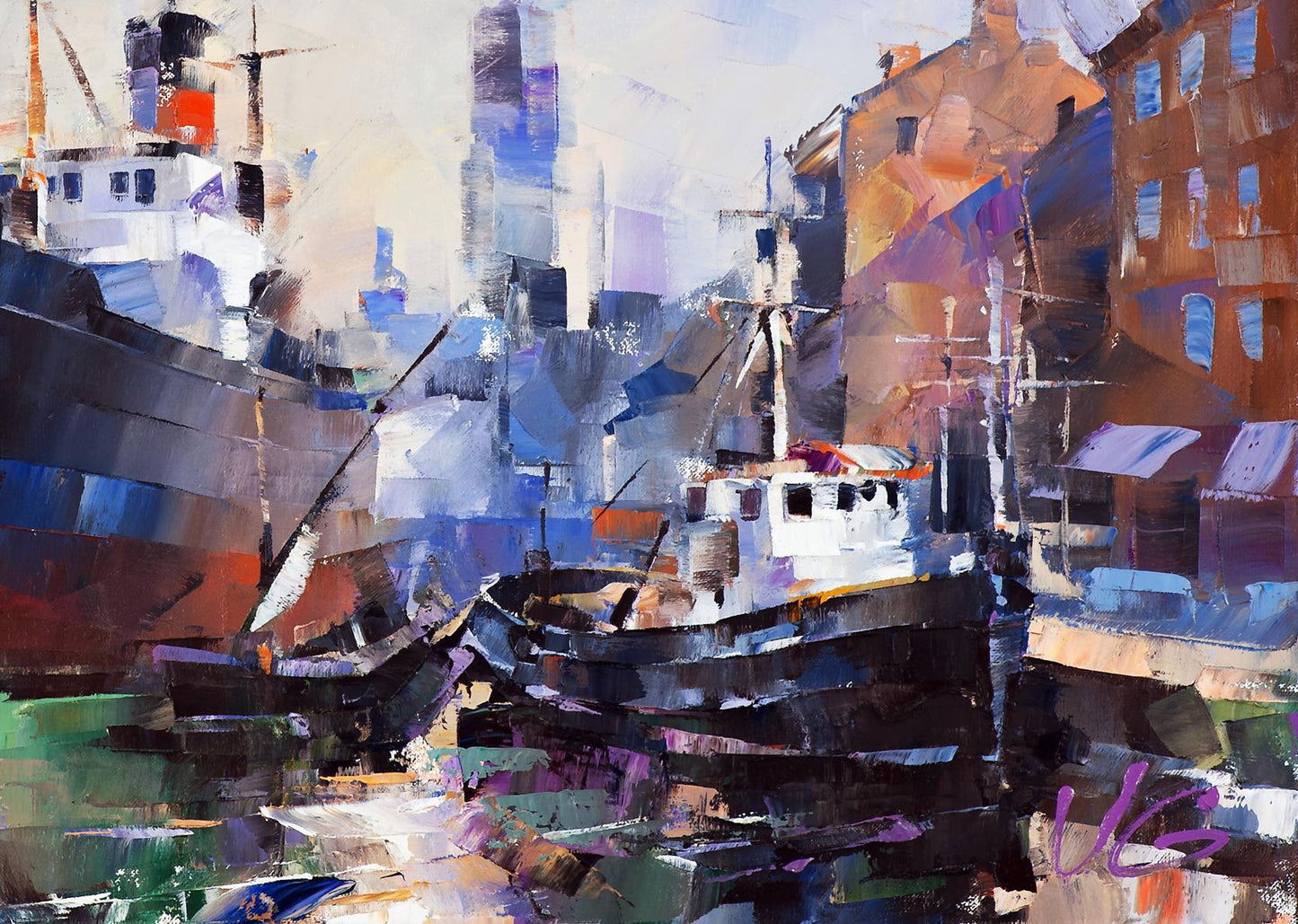 Oil painting New contours Volodymyr Gluhomanyuk