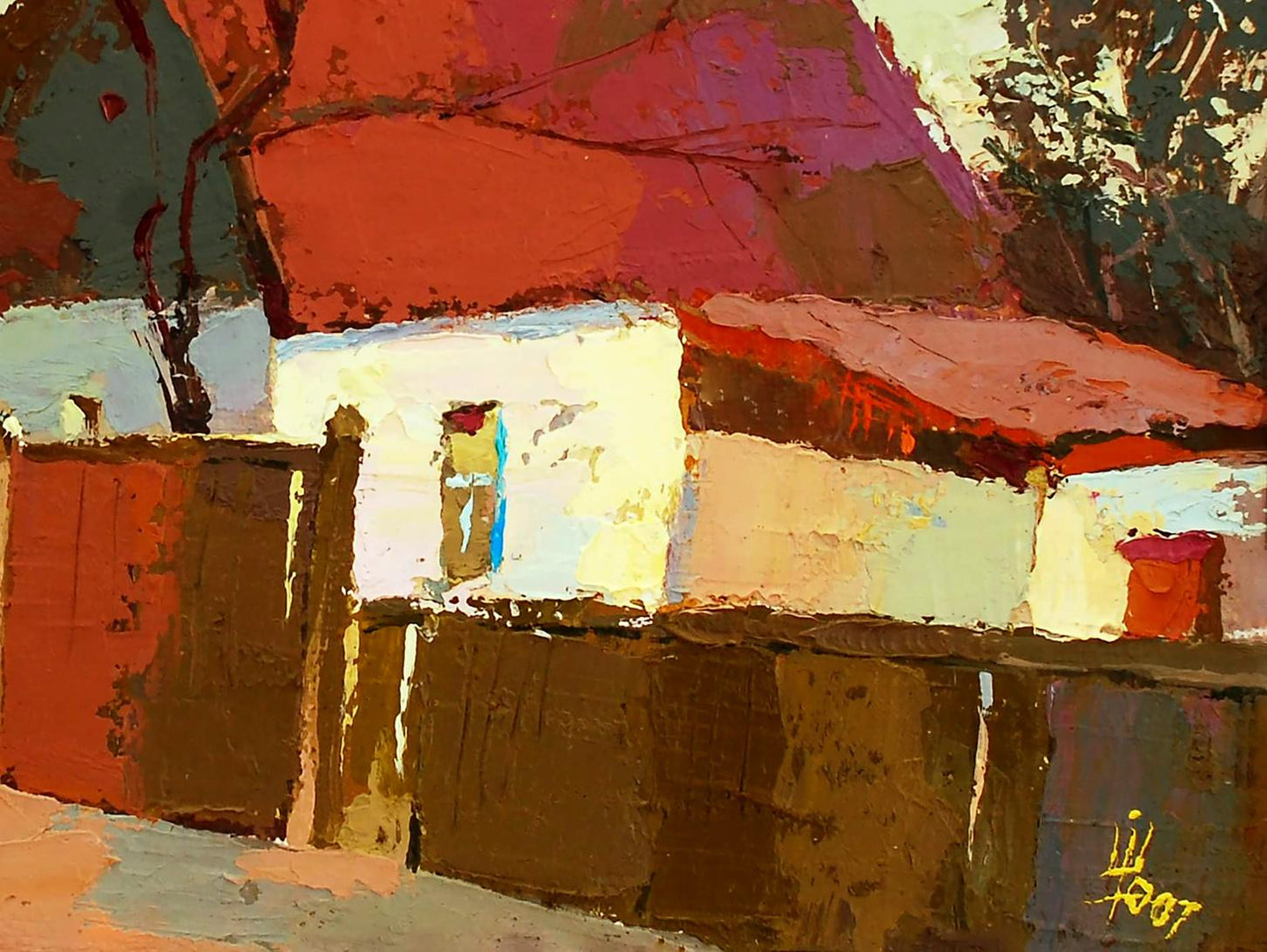 Oil painting Warm March Egor Shvachunov