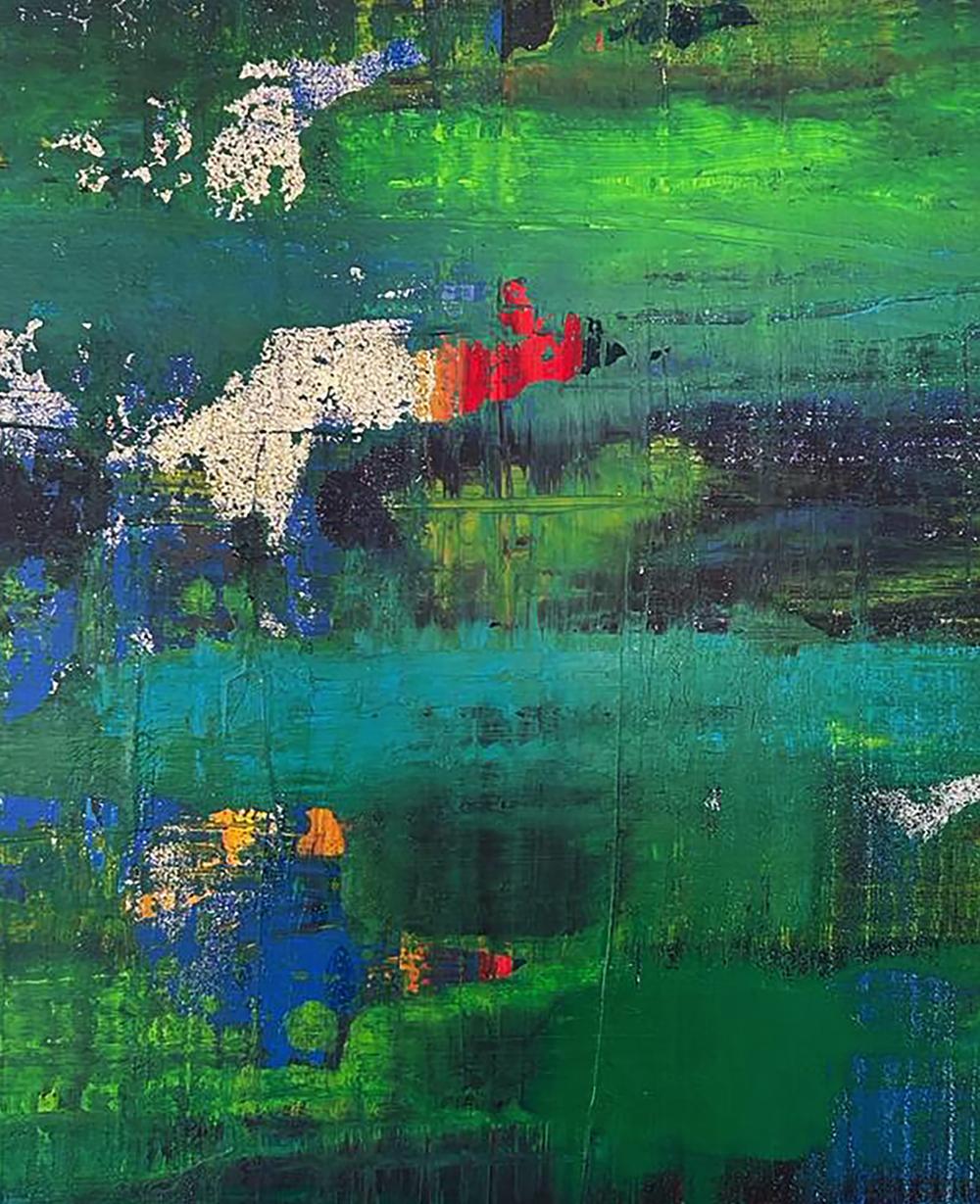 Acrylic painting Walk in the forest Olga Melezhik