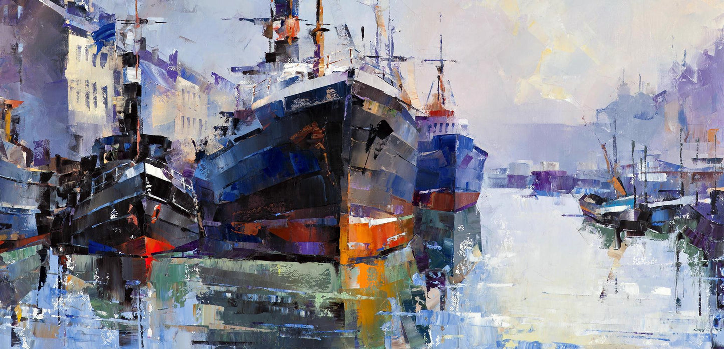 Oil painting Morning Glow Volodymyr Gluhomanyuk