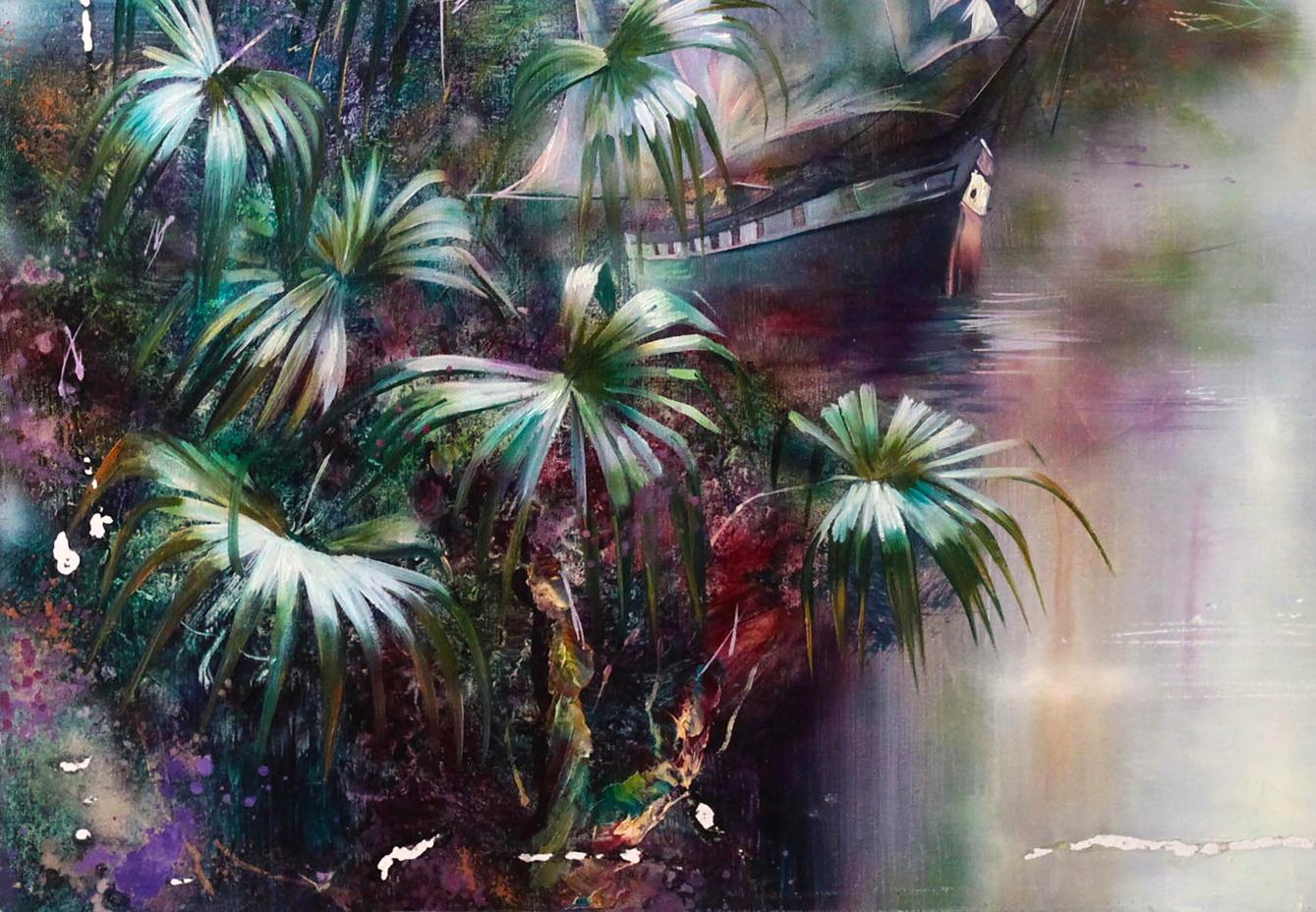 Oil painting Tropical motif Alexander Dobrodiy
