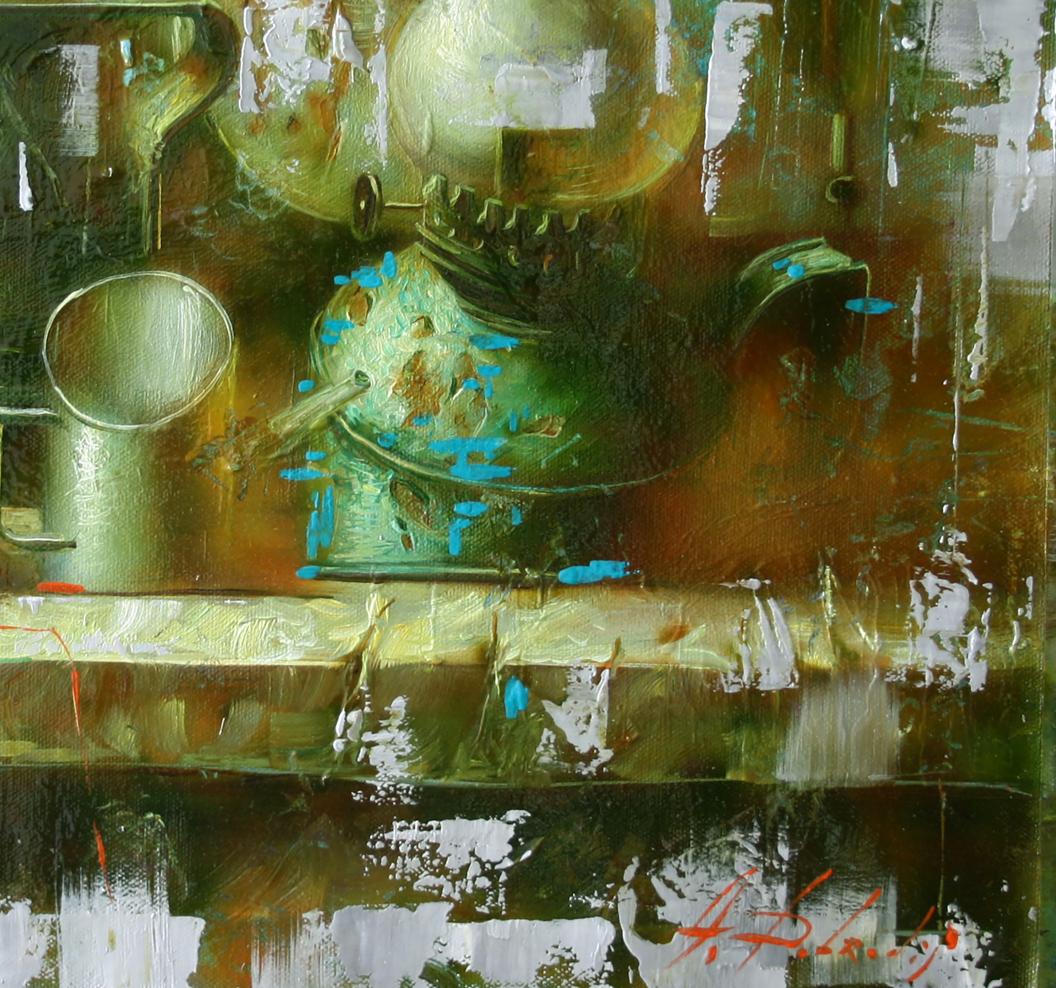 Oil painting Sewing machine Alexander Dobrodiy