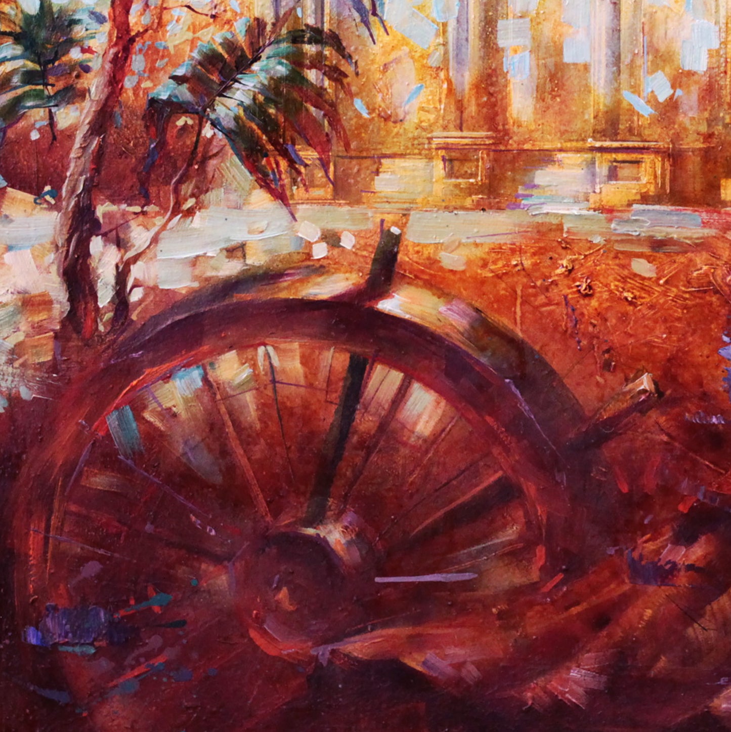 Oil painting Red morning Alexander Dobrodiy