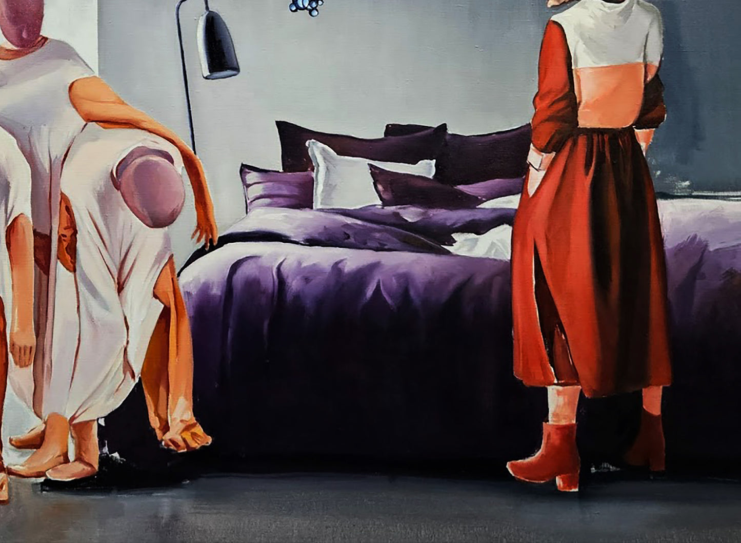 Oil painting The hostess came home Igor Konovalov