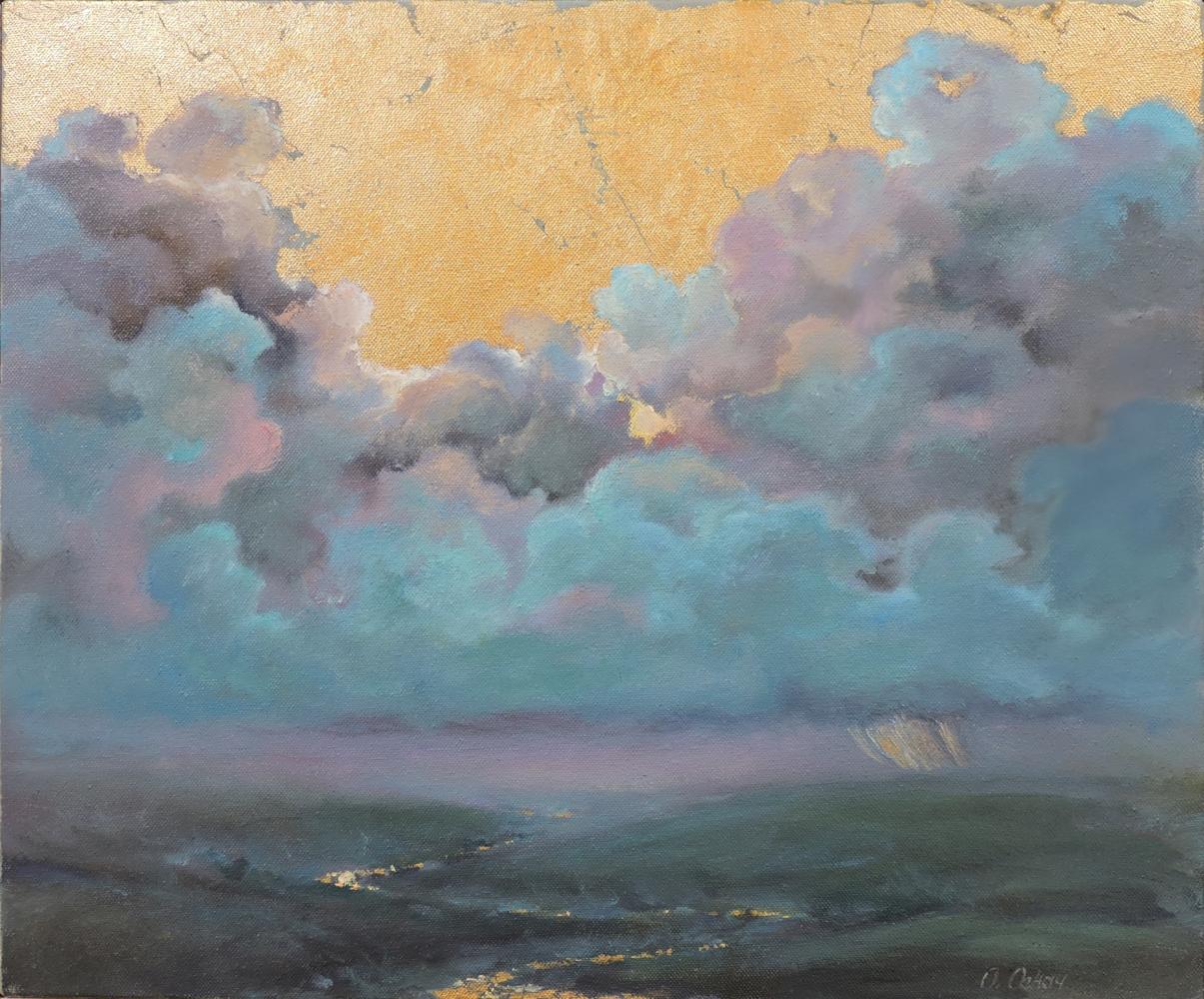 Oil painting Aquarius Era Osnach Olesia