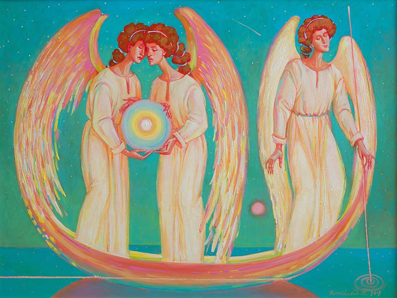 Contemporary Art Buy Acrylic painting Guardians of the Soul Nicolay Butkovsky