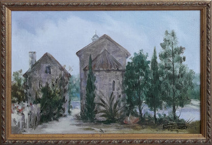 Oil painting Korcula (Croatia) Korkishko Vasily