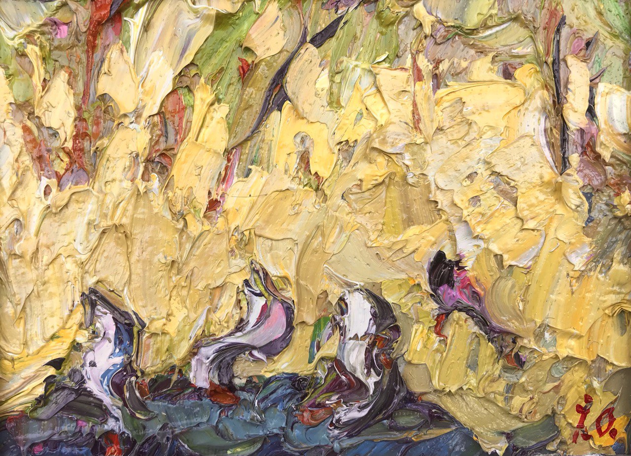 Abstract oil painting thirst Ivanyuk Alex Ukrainian Vintage Co