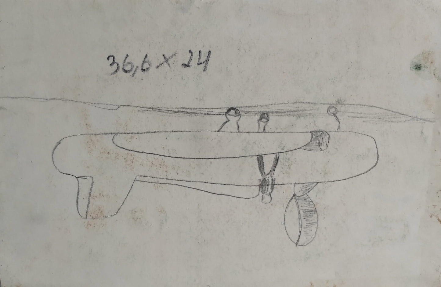 Watercolor painting The weather is spoiling Litvinov Oleg Arkad'yevich