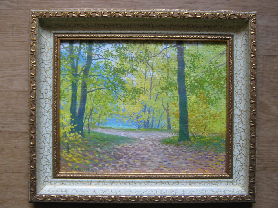 Oil painting A park Savenets Valery