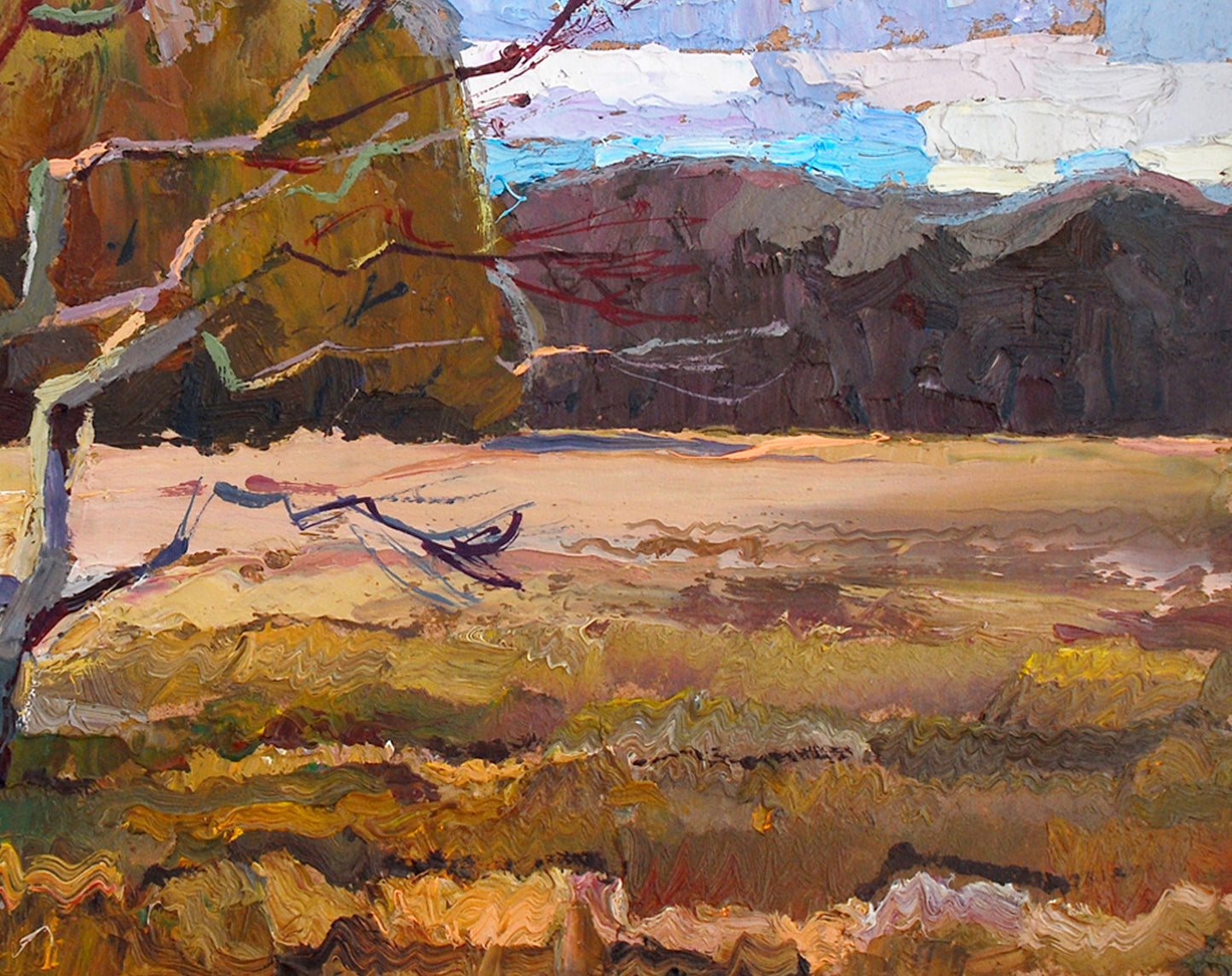 Oil painting Autumn Egor Shvachunov