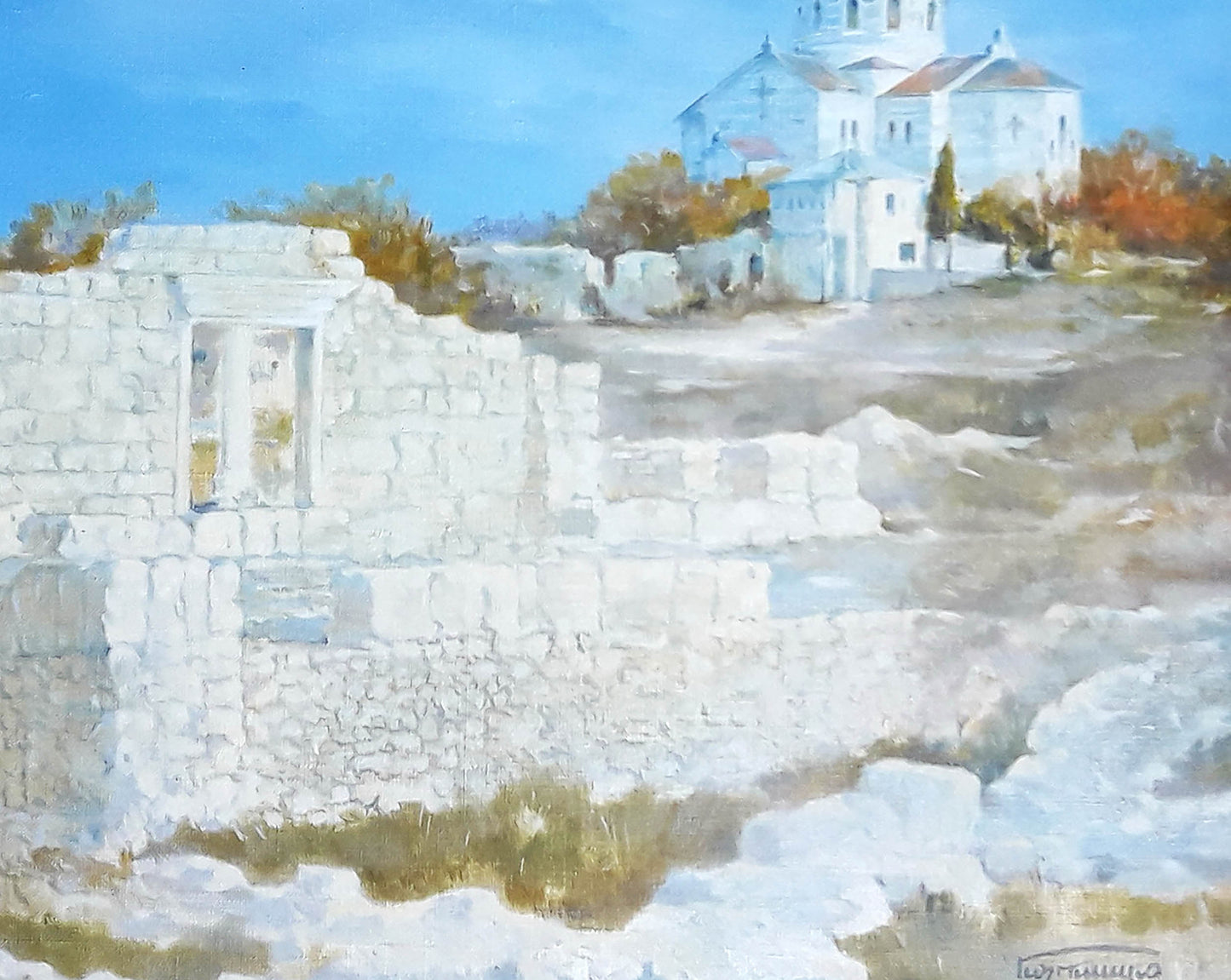 Oil painting Chersonesos Korkishko Vasily