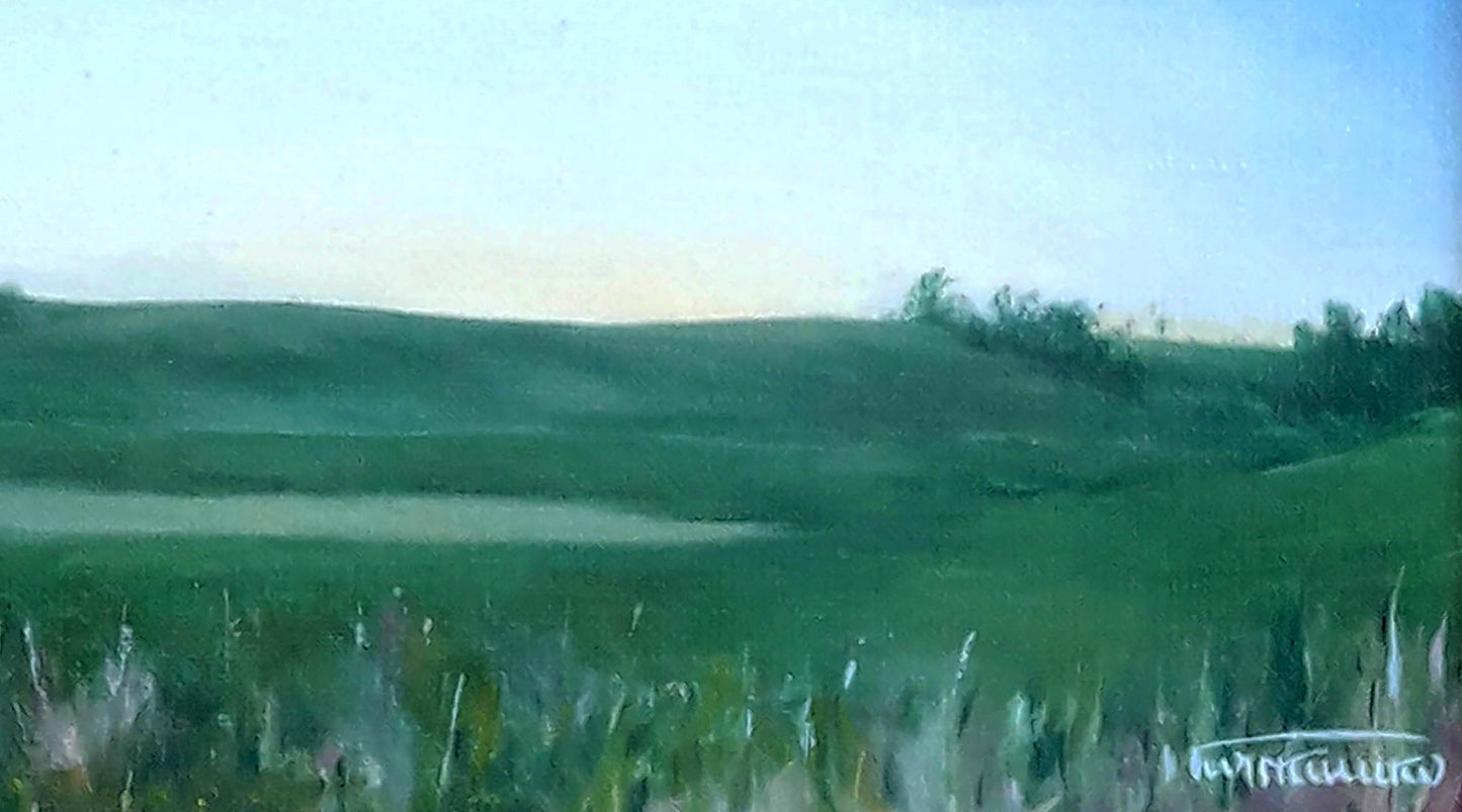 Oil painting Dnieper outskirts Korkishko Vasily