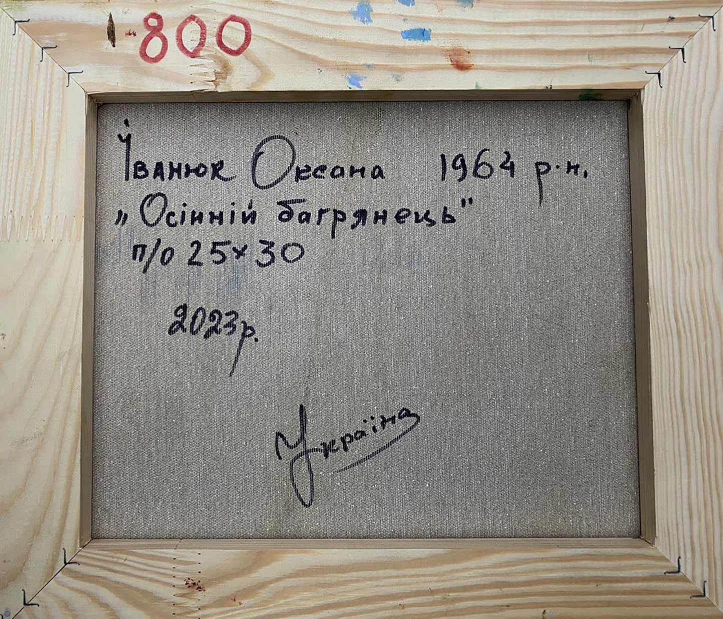 Backdrop of the painting