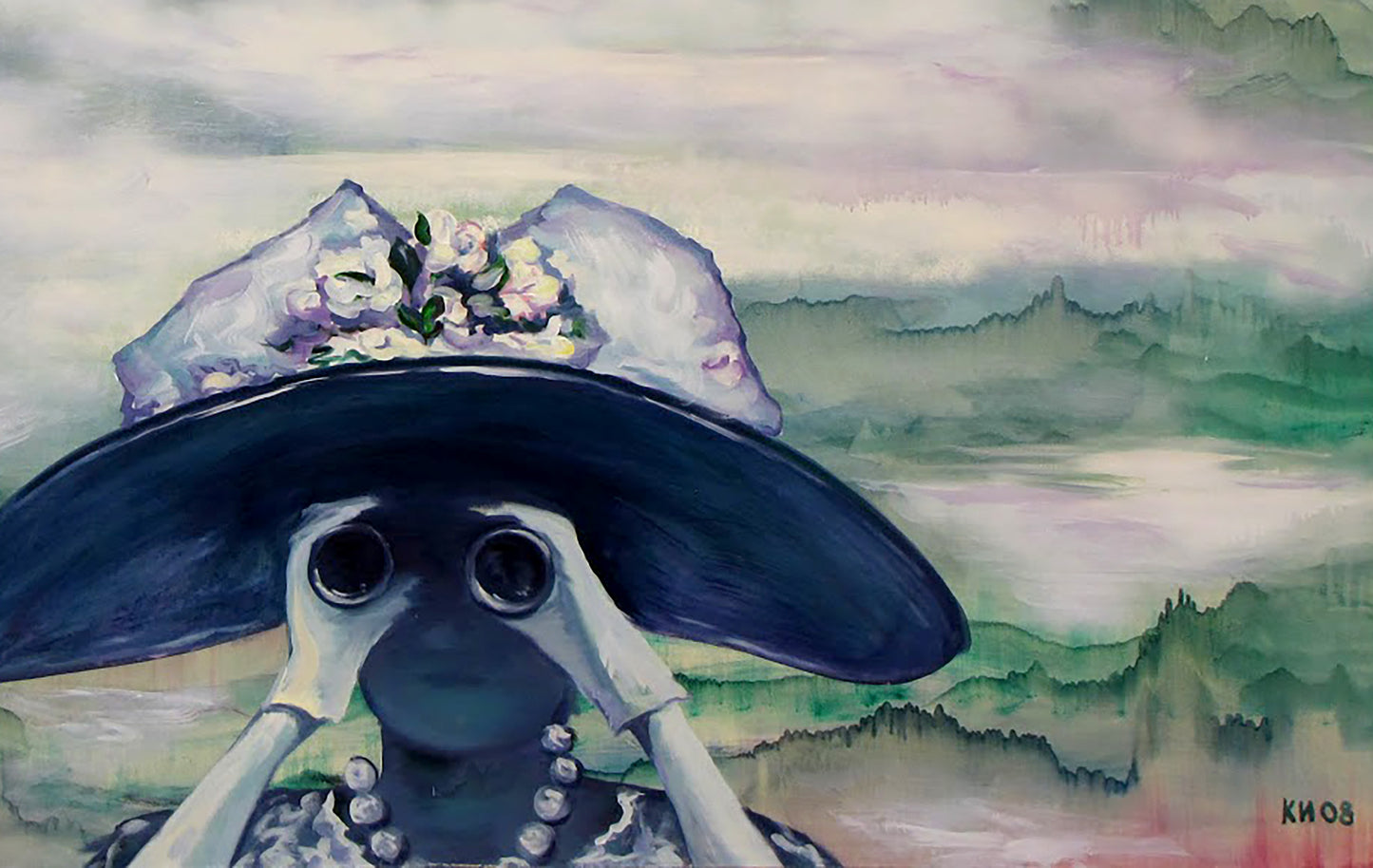 Igor Konovalov's oil painting encapsulates the concept of "Distant Proximity"