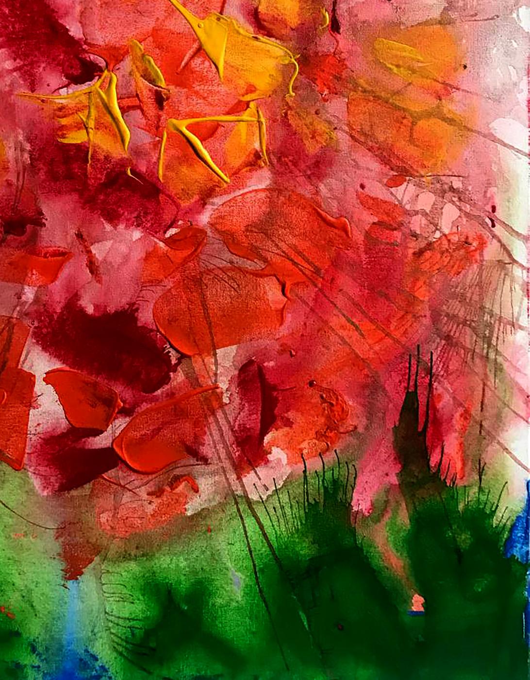 Acrylic painting Secret scent Melezhik Olga