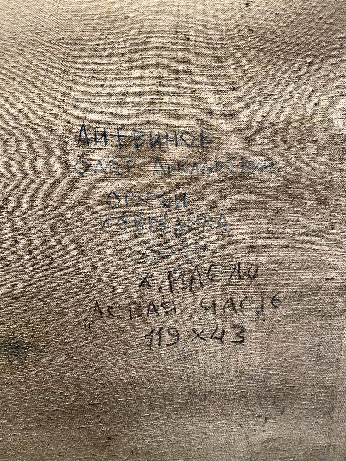 Oil painting Portrait of Orpheus and Eurydice Oleg Litvinov