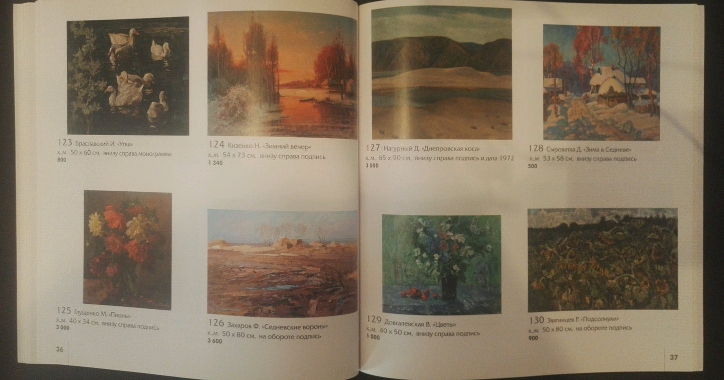 Oil painting Field of sunflowers Zvyagintsev Rostislav Mikhailovich