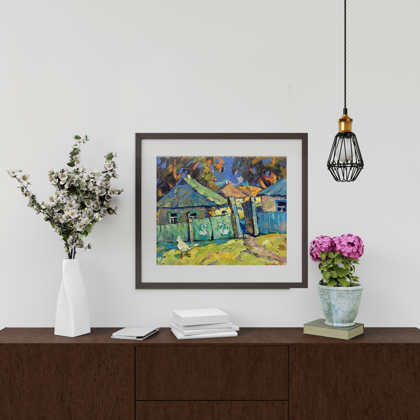 Village landscape Art