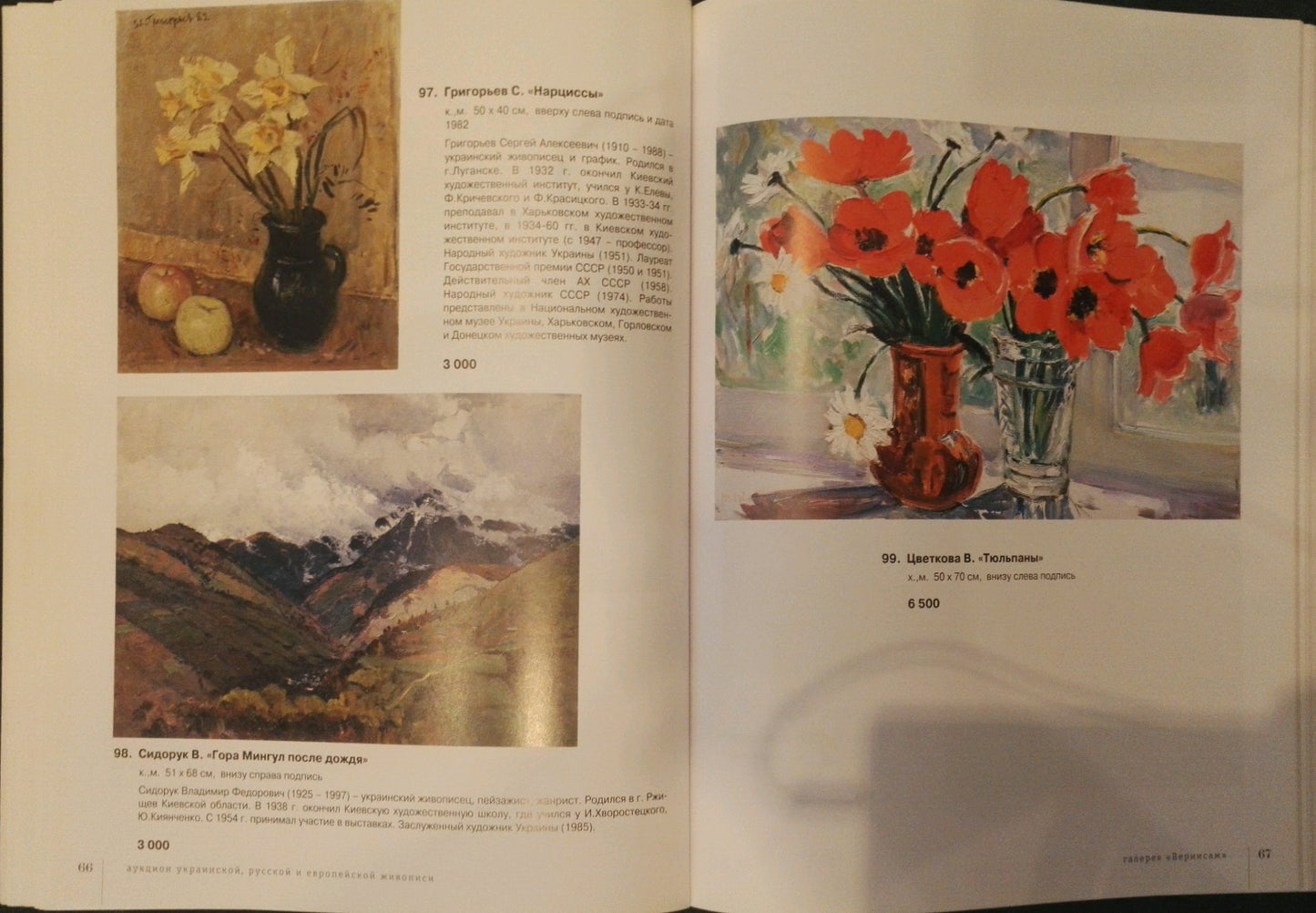 Oil painting Mountain landscape Sidoruk Vladimir Fedorovich