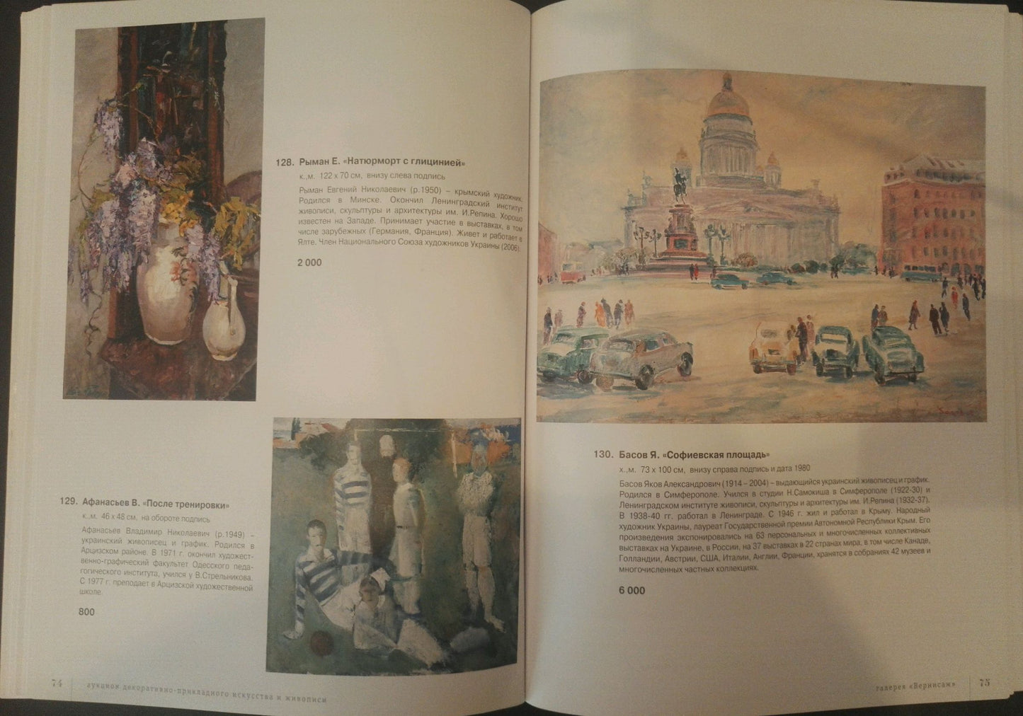 Oil painting Bustling city square Yakov Alexandrovich Basov