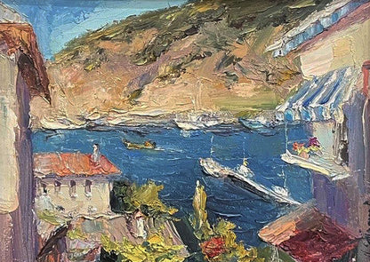 Oil painting Marine etude Mikhail Zhdanov