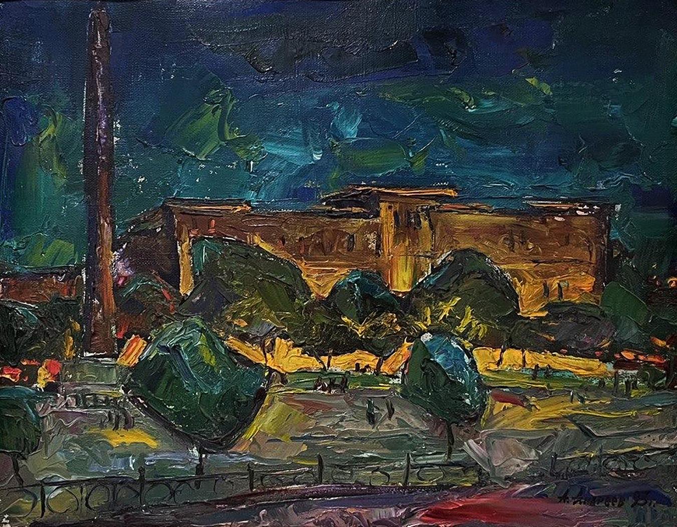 Oil painting Night Istanbul Oleksandr Andreev