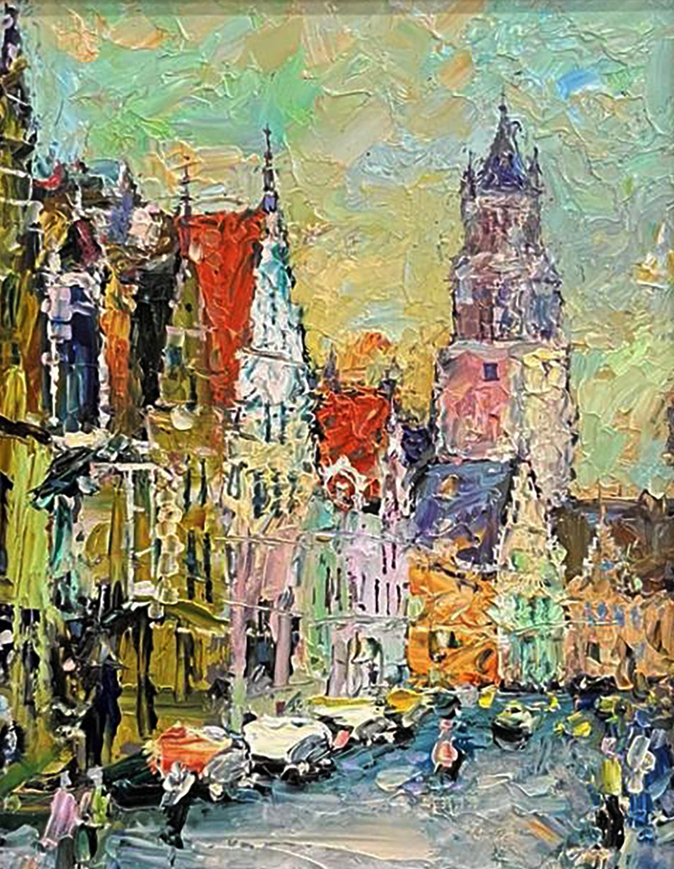 Oil painting Bruges Serhiy Rybak