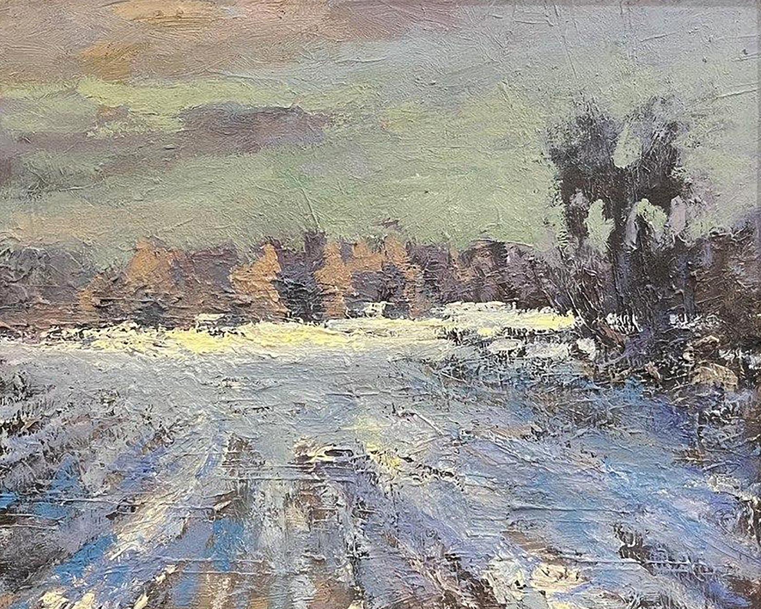 Oil painting Fields behind Opishna Volodymyr Pashchenko