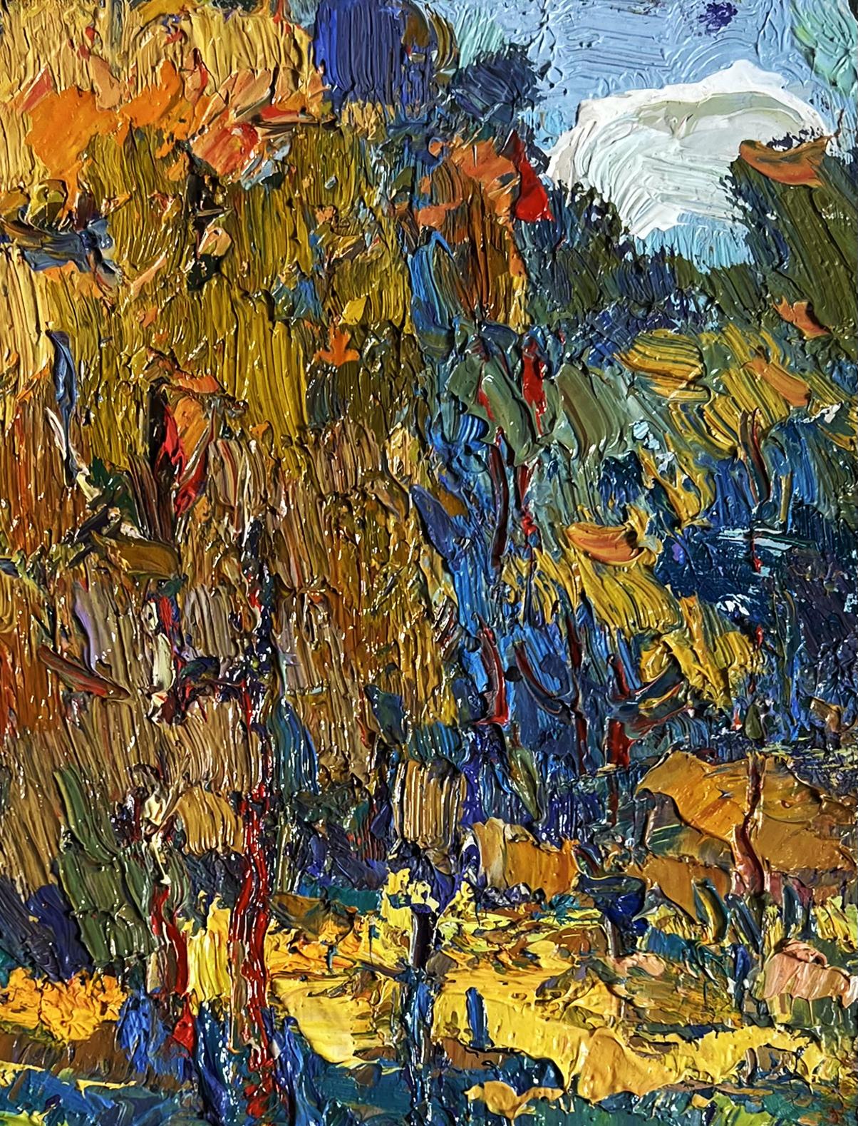 Oil painting Sunbeams on the meadows Oksana Ivanyuk