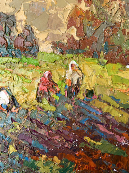 Oil painting Village days Oleksiy Ivanyuk