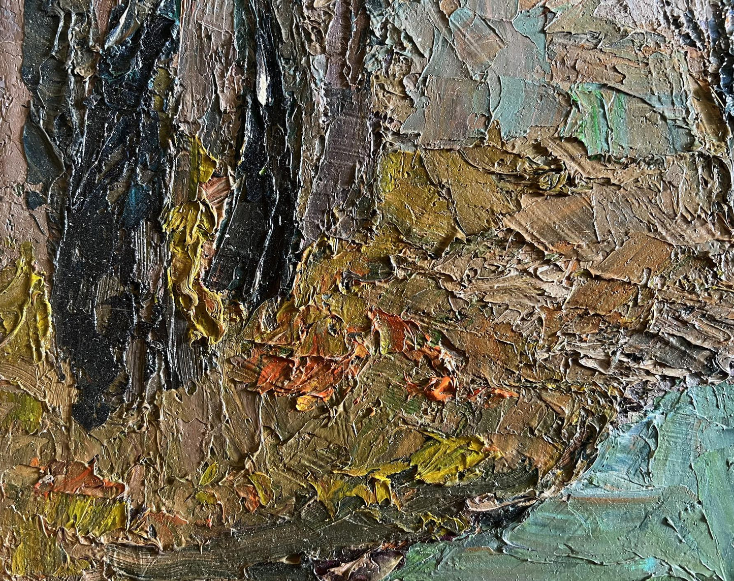 Oil painting Cloudy autumn day Boris Serdyuk