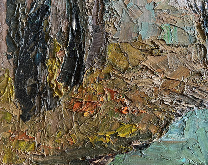 Oil painting Cloudy autumn day Boris Serdyuk