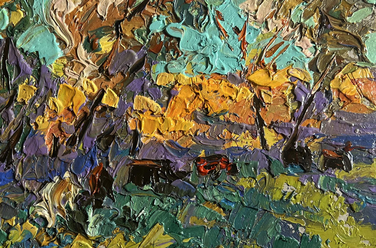 Oil painting A light breeze in the meadows Oleksiy Ivanyuk