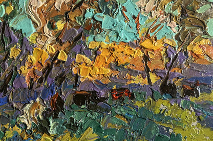 Oil painting A light breeze in the meadows Oleksiy Ivanyuk