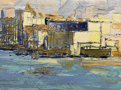 Oil painting Mysterious city Serhiy Kovalev