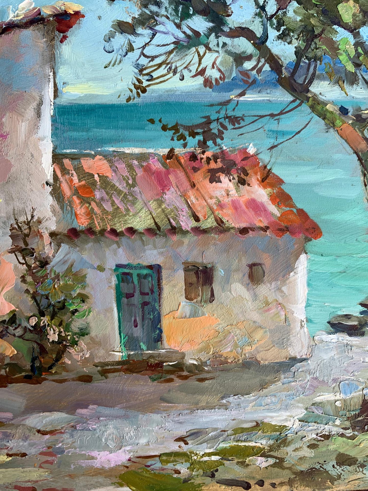 OIl painting House on the seashore Yuriy Suprunchuk