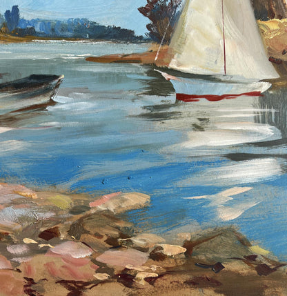Oil painting Sailing on a yacht Yuriy Suprunchuk