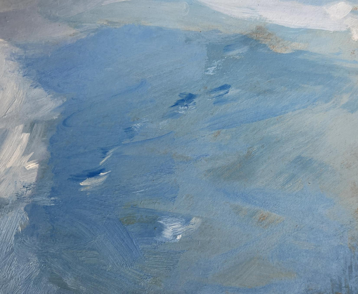 OIl painting Quiet village in winter Yuriy Suprunchuk