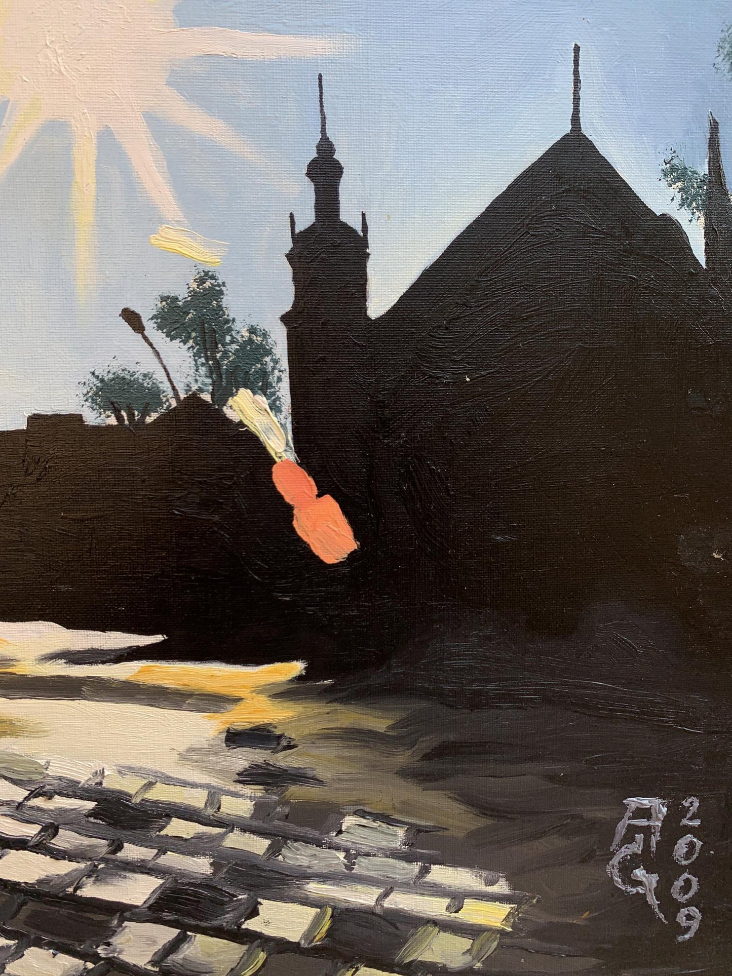 Oil painting City streets Oleksandr Gukalov