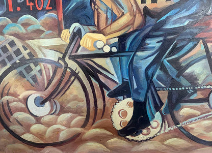 Abstract oil painting By bike V. Konotopsky