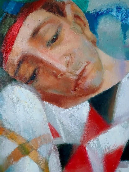 Abstract oil painting Portraits 