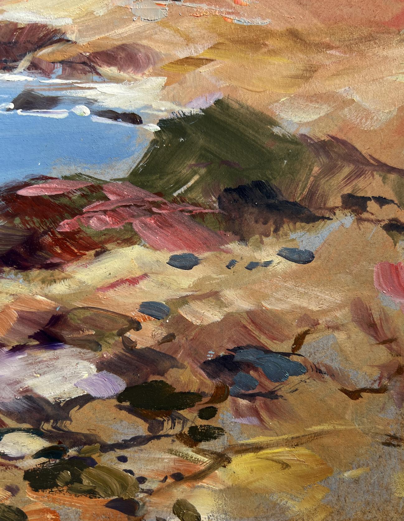 Oil painting Sea and village coziness Yuriy Suprunchuk