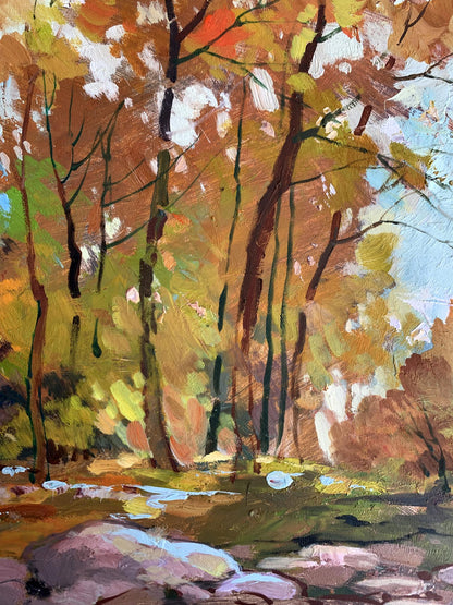 OIl painting Fallen leaves Yuriy Suprunchuk